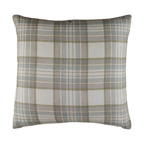 Brigadoon 18 X 18 inch Sea Foam and Dark Green Pillow Cover