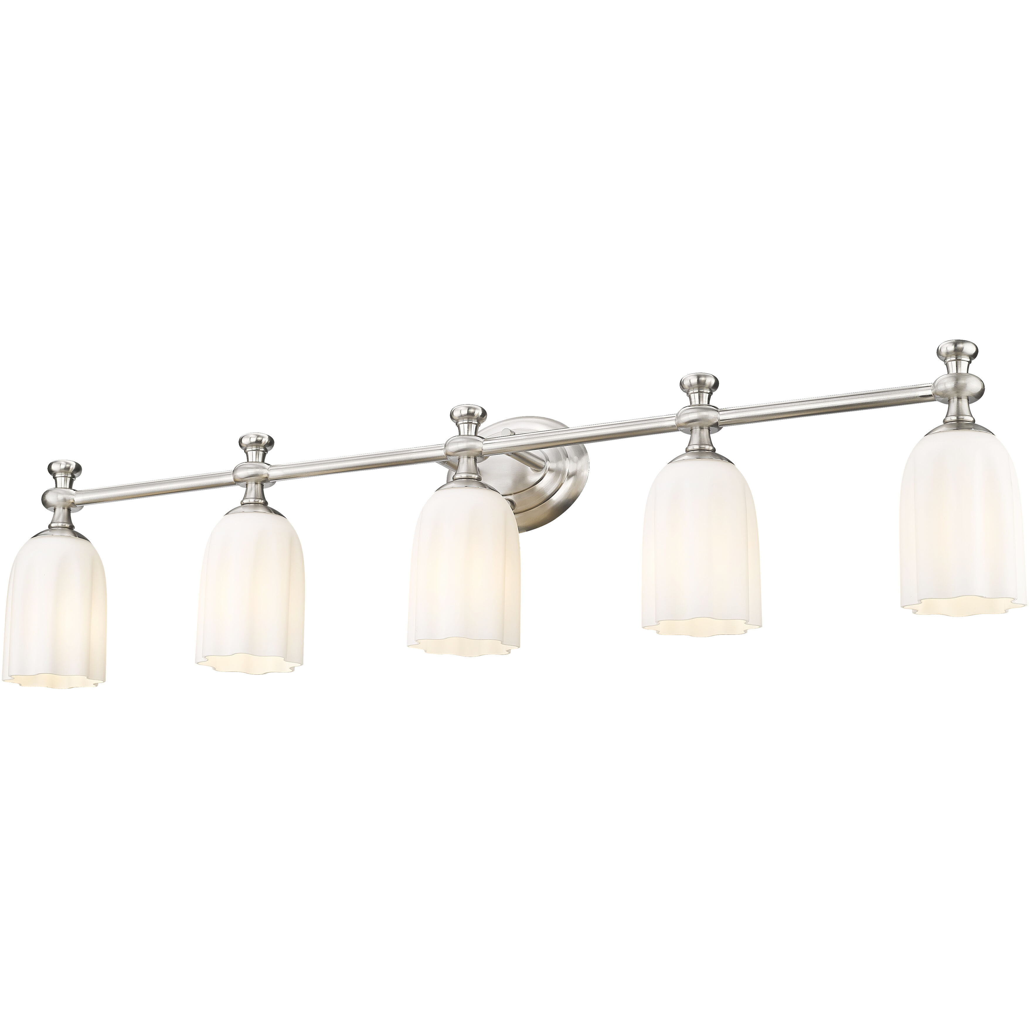 Orion 5 Light 40.25 inch Brushed Nickel Bath Vanity Light Wall Light