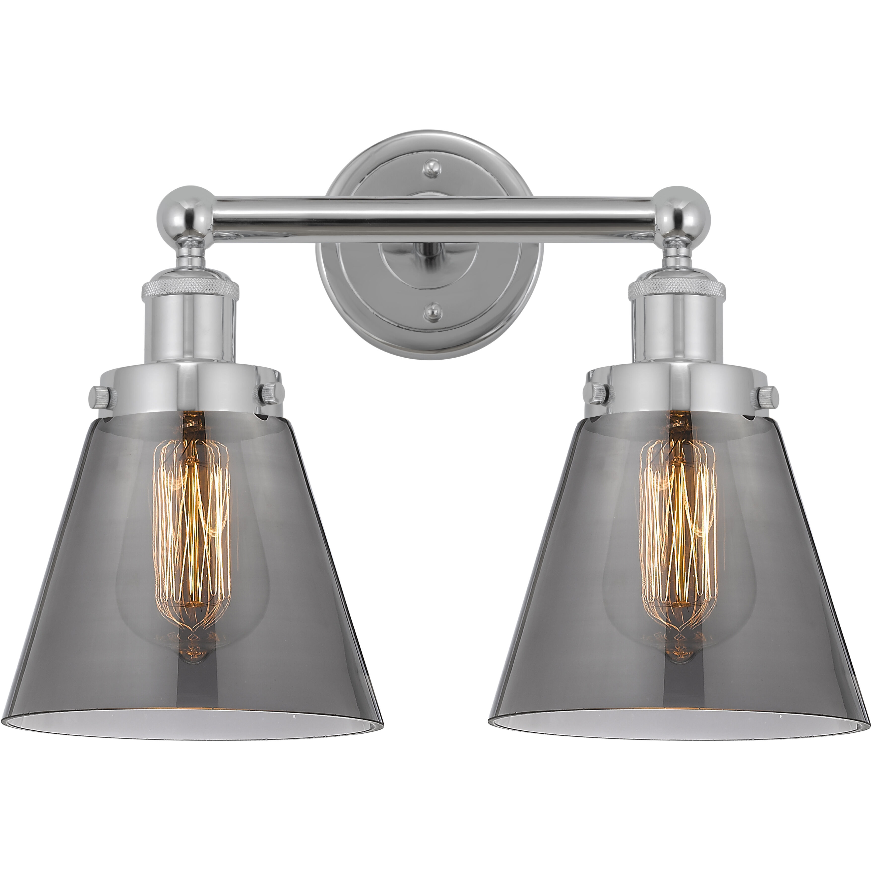 Cone 2 Light 15.5 inch Polished Chrome Bath Vanity Light Wall Light