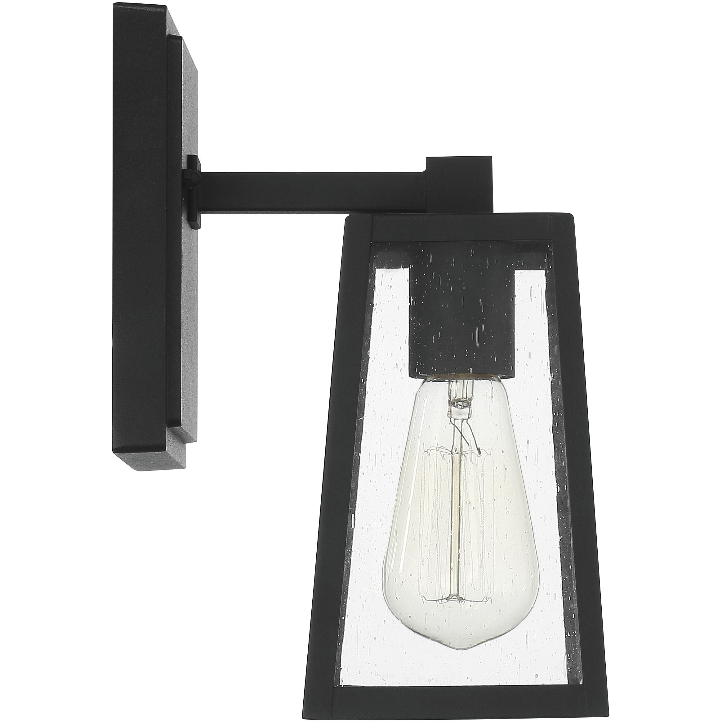 Dunn 1 Light 10 inch Textured Matte Black Outdoor Wall Mount, Small