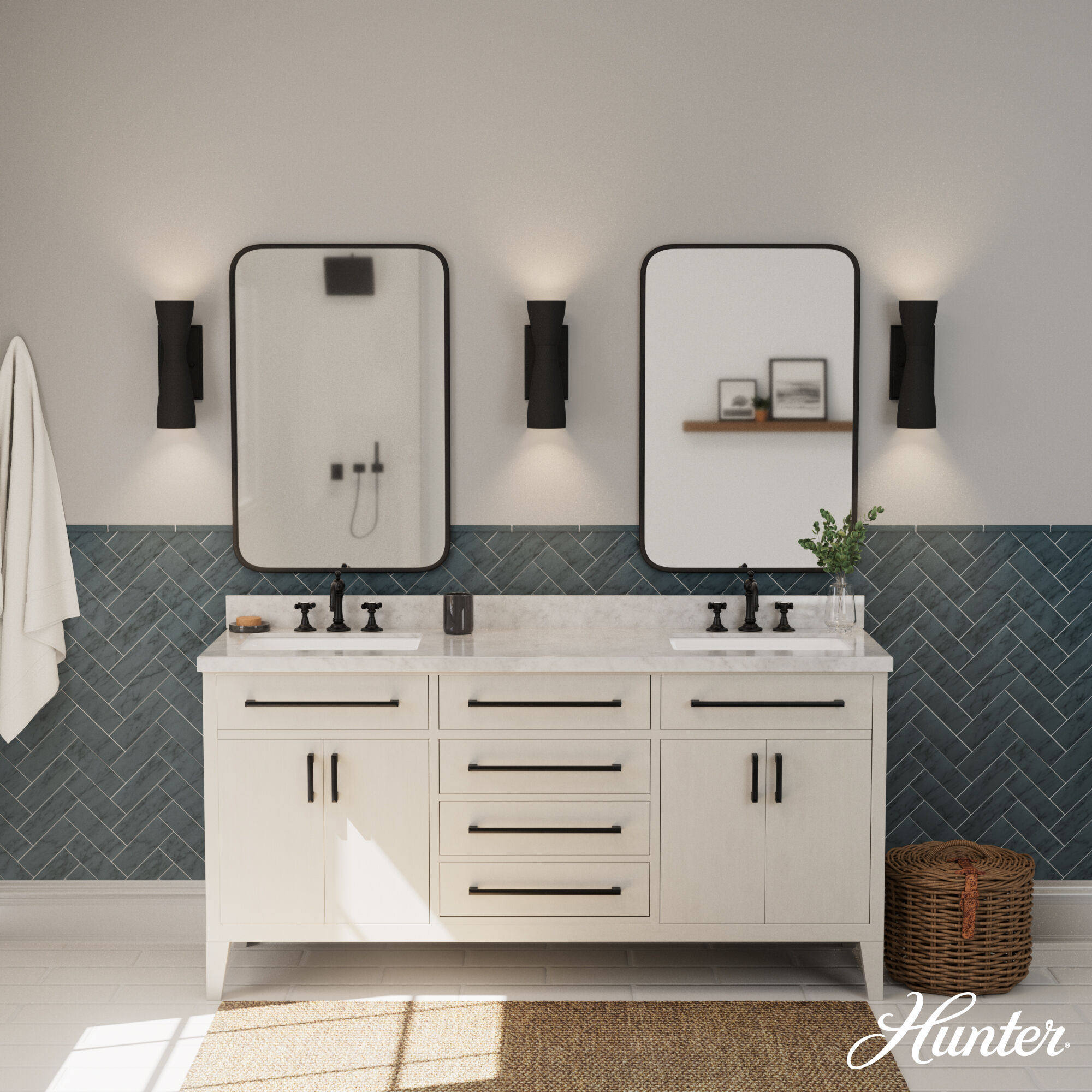 Zola 2 Light 4.75 inch Flat Matte Black Wall Sconce Wall Light, Medium