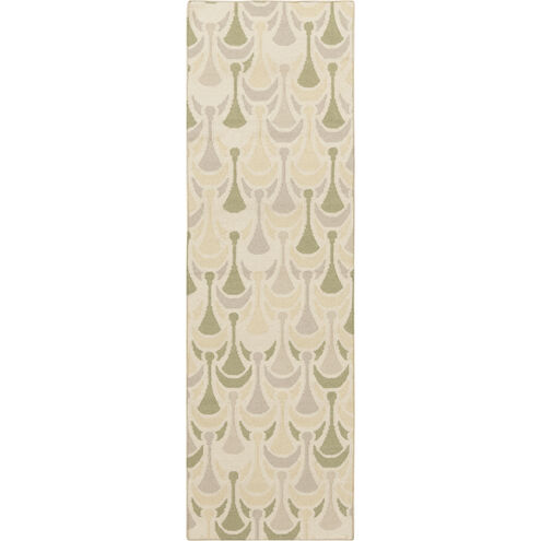 Voyages 96 X 30 inch Olive, Khaki, Taupe, Moss Rug
