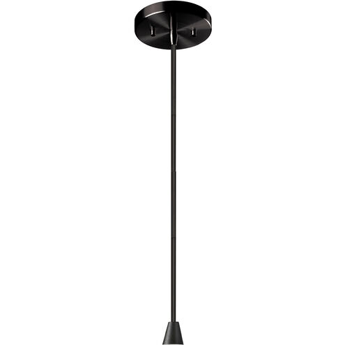 Radiance 1 Light 8 inch Matte Black Pendant Ceiling Light in Black Cord
