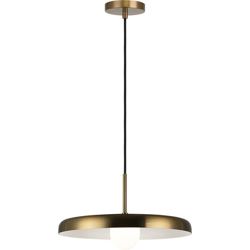 Creston LED 15.88 inch Aged Gold Brass Pendant Ceiling Light