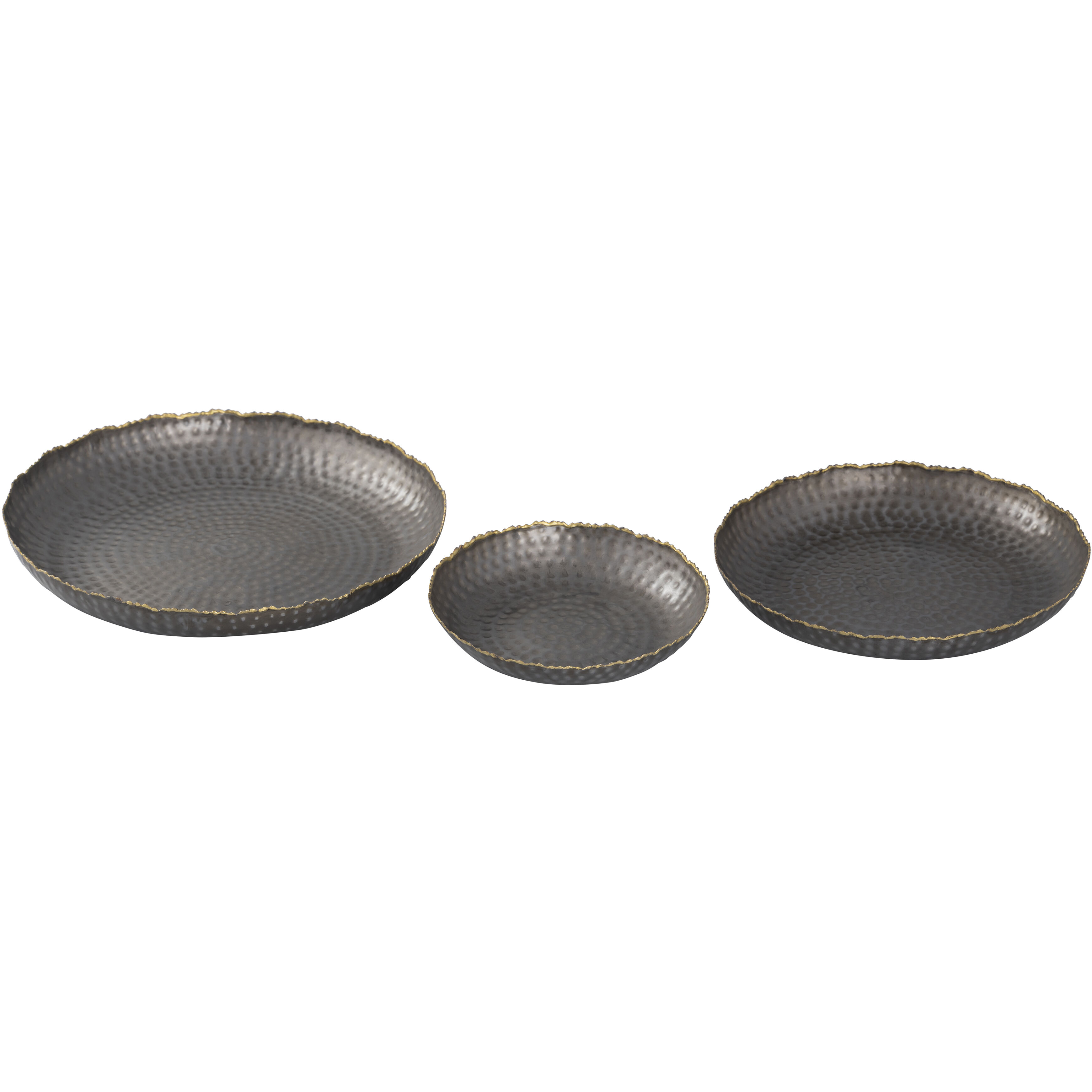 Leonard Bronze with Gold Tray, Set of 3