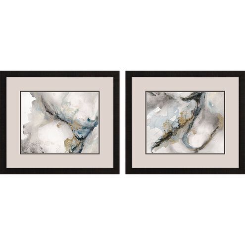 Abstract Collection Dark Espresso Wood Framed Art