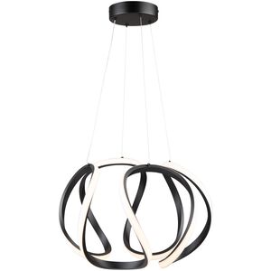 Mira LED 17.7 inch Black Pendant Ceiling Light