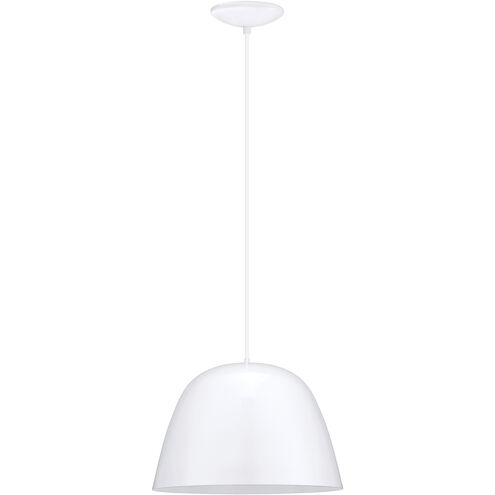 Coretto 1 Light 15.75 inch Glossy White Pendant Ceiling Light