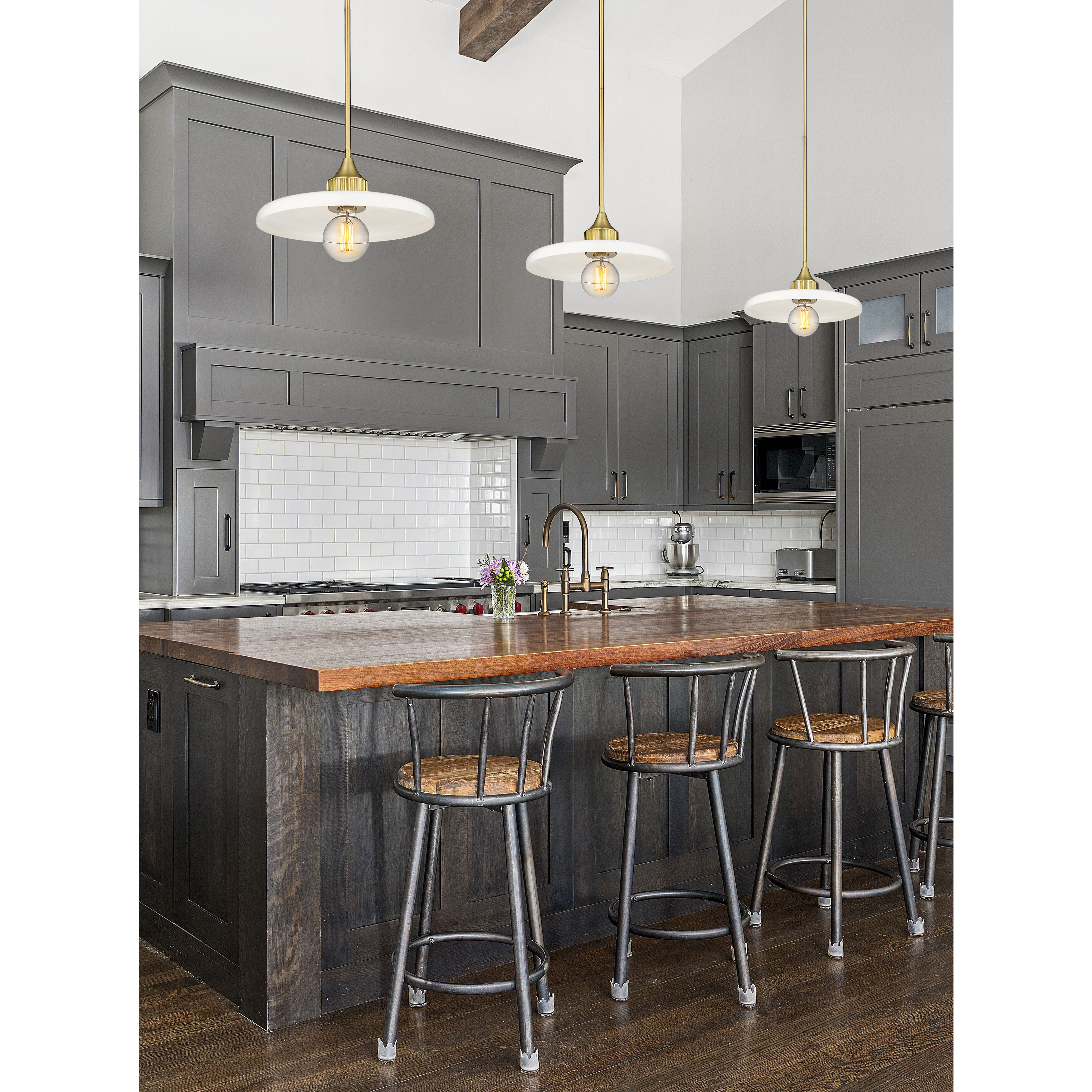 Paloma 1 Light 14 inch Olde Brass Pendant Ceiling Light in Oil Rubbed Bronze