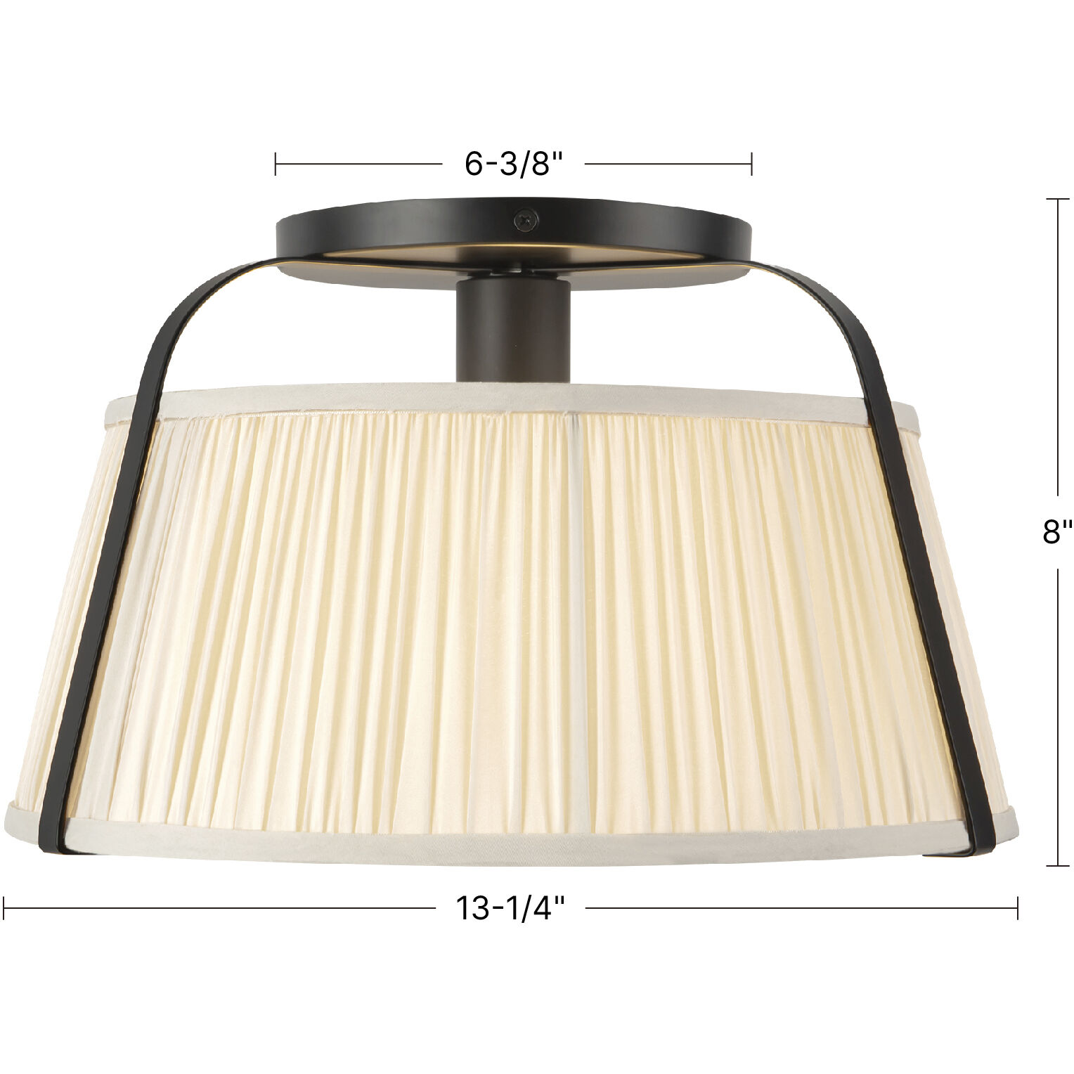 Alora Mood Scout 1 Light 13.25 inch Brushed Gold and Blue Linen Semi-Flush Mount Ceiling Light