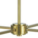 Ray 4 Light 25.13 inch Aged Brass Chandelier Ceiling Light