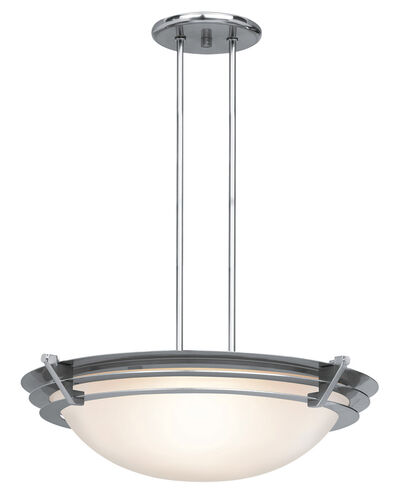 Saturn LED 19 inch Brushed Steel Pendant Ceiling Light