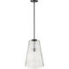 Saben 1 Light 14 inch Matte Black Pendant Ceiling Light