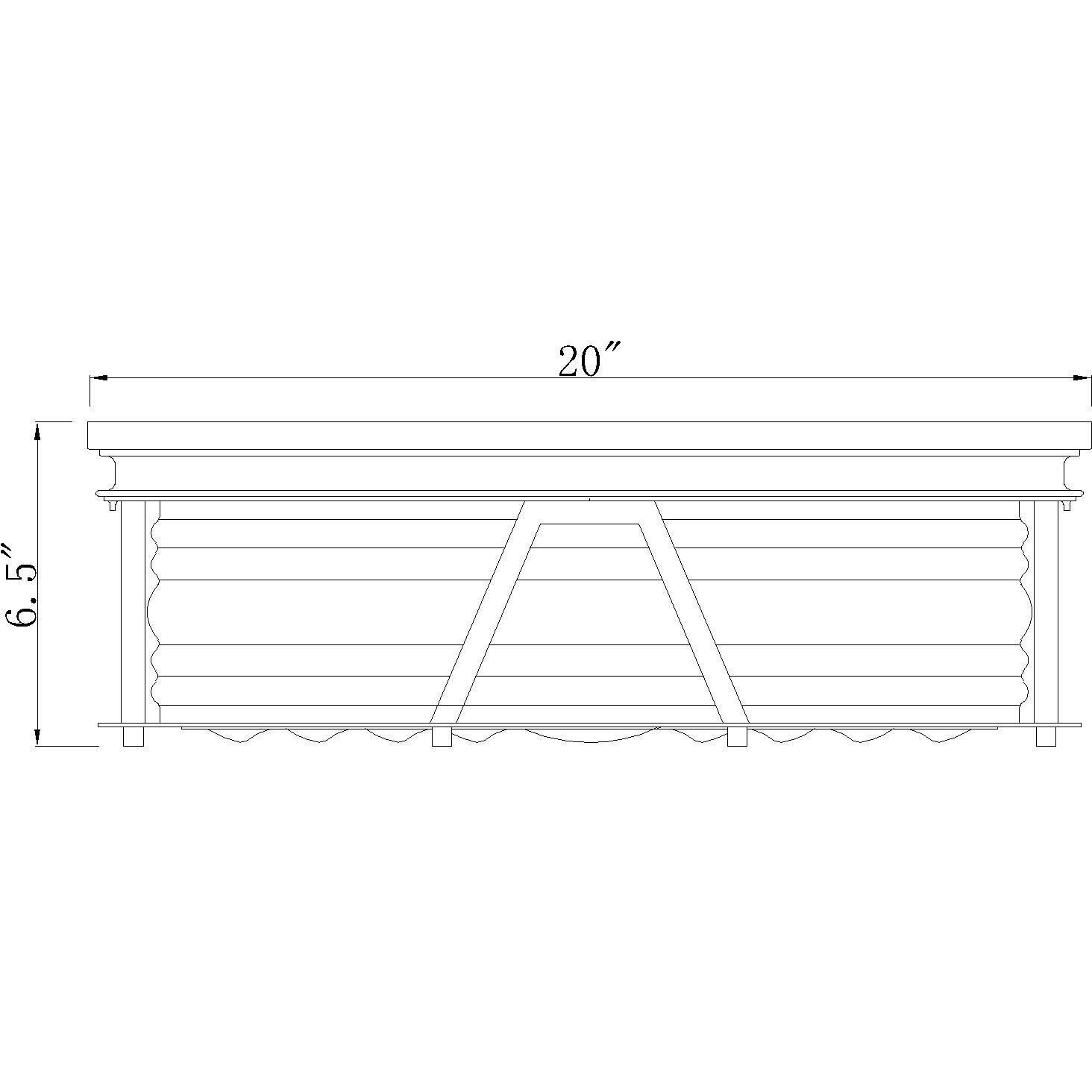 Cape Harbor 4 Light 20 inch Bronze Flush Mount Ceiling Light