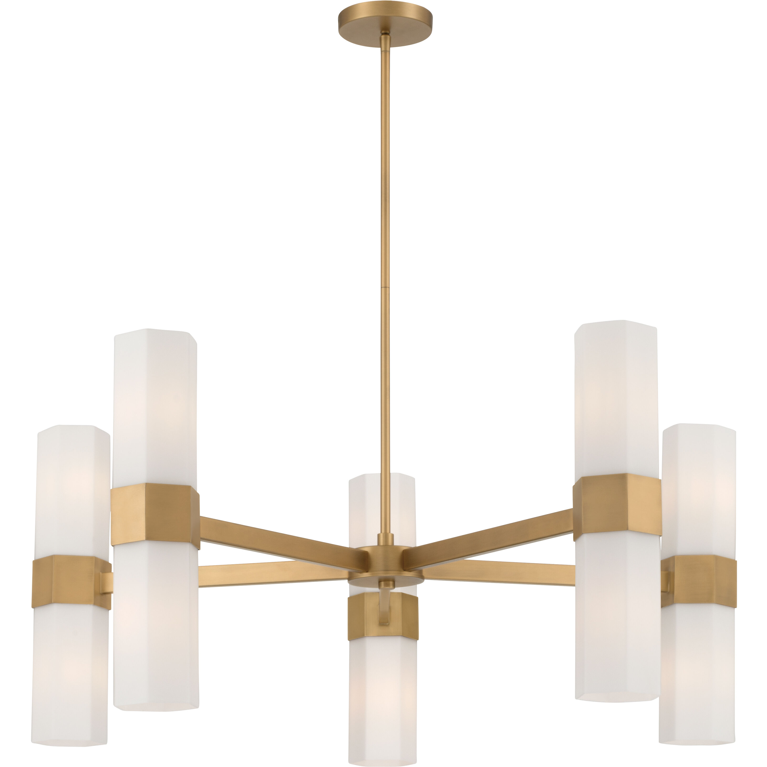Delgada 10 Light 36 inch Legacy Brass Chandelier Ceiling Light