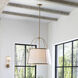 Clarke 4 Light 24.5 inch Lacquered Dark Brass Chandelier Ceiling Light in Lacquered Dark Brass with Off White