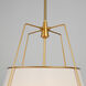 Pullman LED 20.8 inch Brass Pendant Ceiling Light