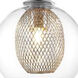 Auge 1 Light 6 inch Chrome Pendant Ceiling Light