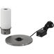 Galavant 12 inch 2.8 watt Brushed Nickel Cordless Table Lamp Portable Light