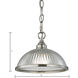 Liberty Park 1 Light 9 inch Brushed Nickel Pendant Ceiling Light