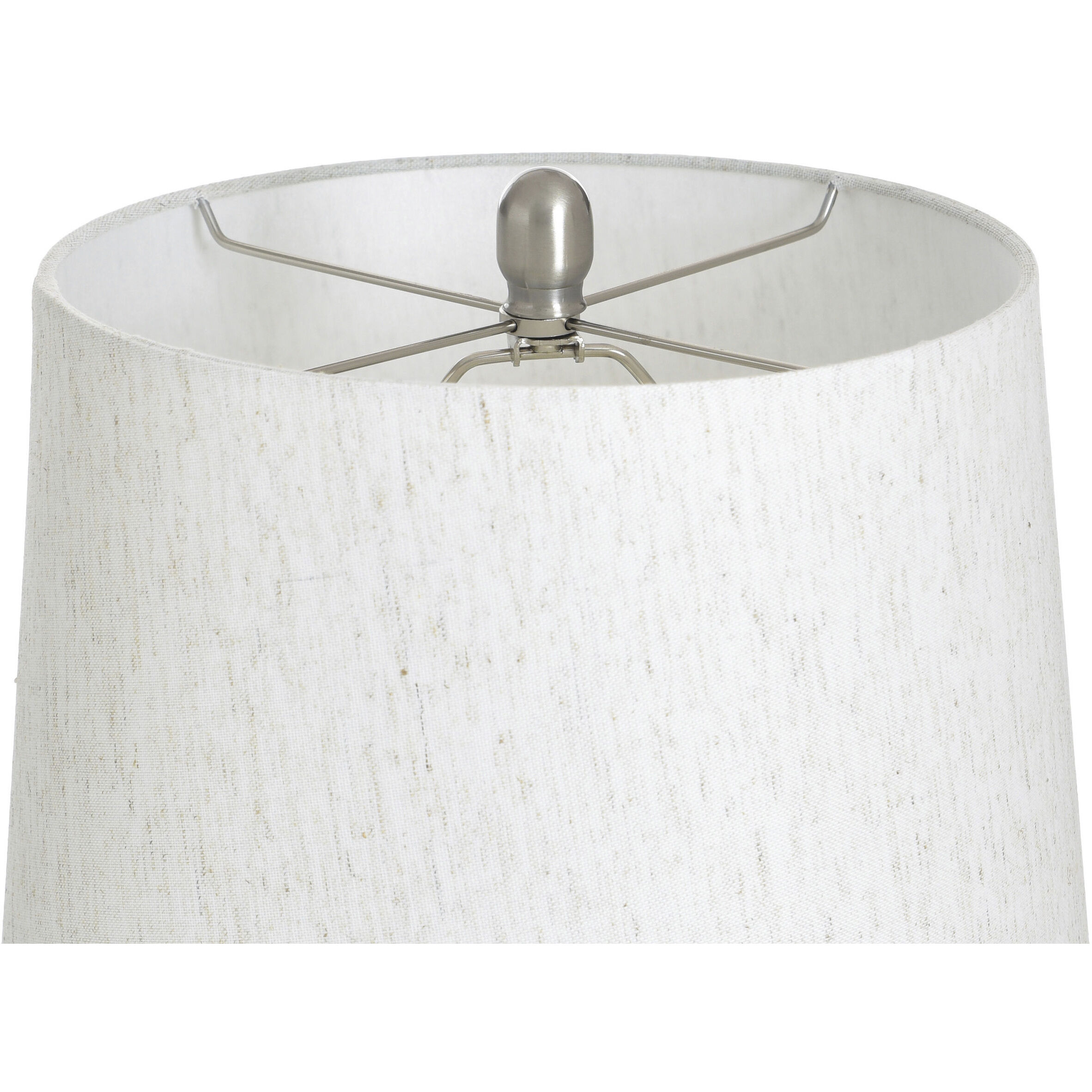 Jean 29 inch 100 watt Pettye Ivory and Silver and Light Oatmeal Table Lamp Portable Light