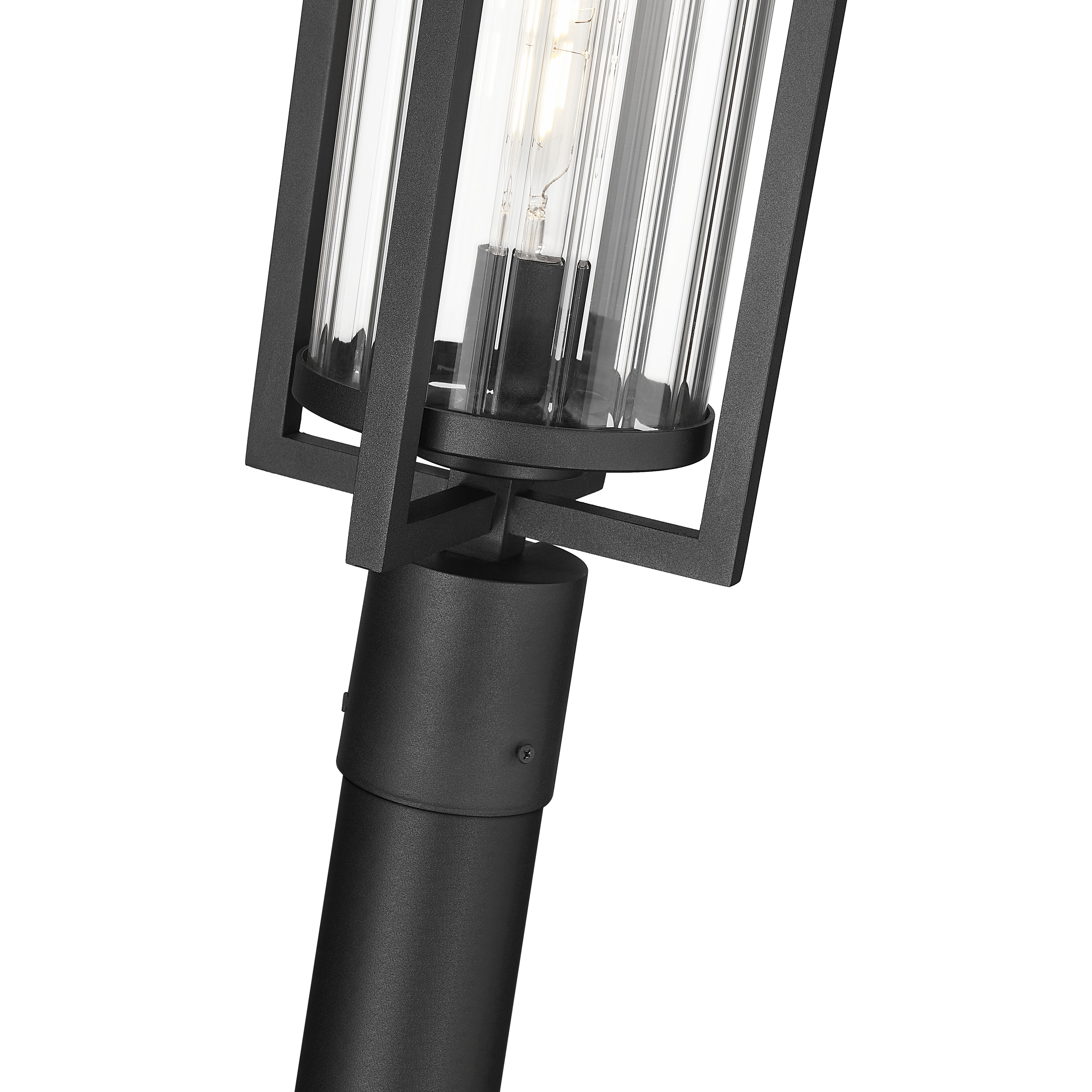 Aura 1 Light 143.75 inch Black Outdoor Post Mounted Fixture in G9