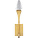 Beyond Plumeria LED 10 inch Aged Brass ADA Wall Sconce Wall Light