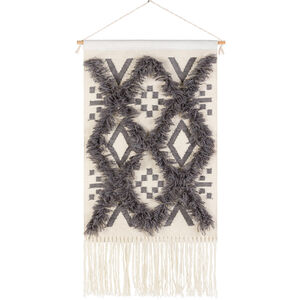 Helena Charcoal/Ivory Wall Hanging