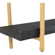 Two Tiers 36.2 X 20.5 X 9.8 inch Black Shelf