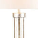Lemuria 32 inch 60.00 watt Antique Silver Buffet Table Lamp Portable Light, Flambeau
