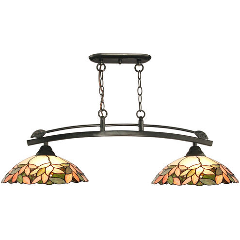 Evelyn 1 Light 37 inch Dark Bronze Island Fixture Ceiling Light