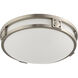 Titania 2 Light 13 inch Brushed Nickel Flush Mount Ceiling Light