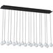 Sean Lavin Orbet LED 11.2 inch Nightshade Black Chandelier Ceiling Light in 120V