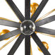 Luna 9 Light 48 inch English Bronze and Antique Gold Chandelier Ceiling Light