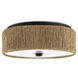 Brownell LED 14 inch Natural and Blacksmith Flush Mount Ceiling Light