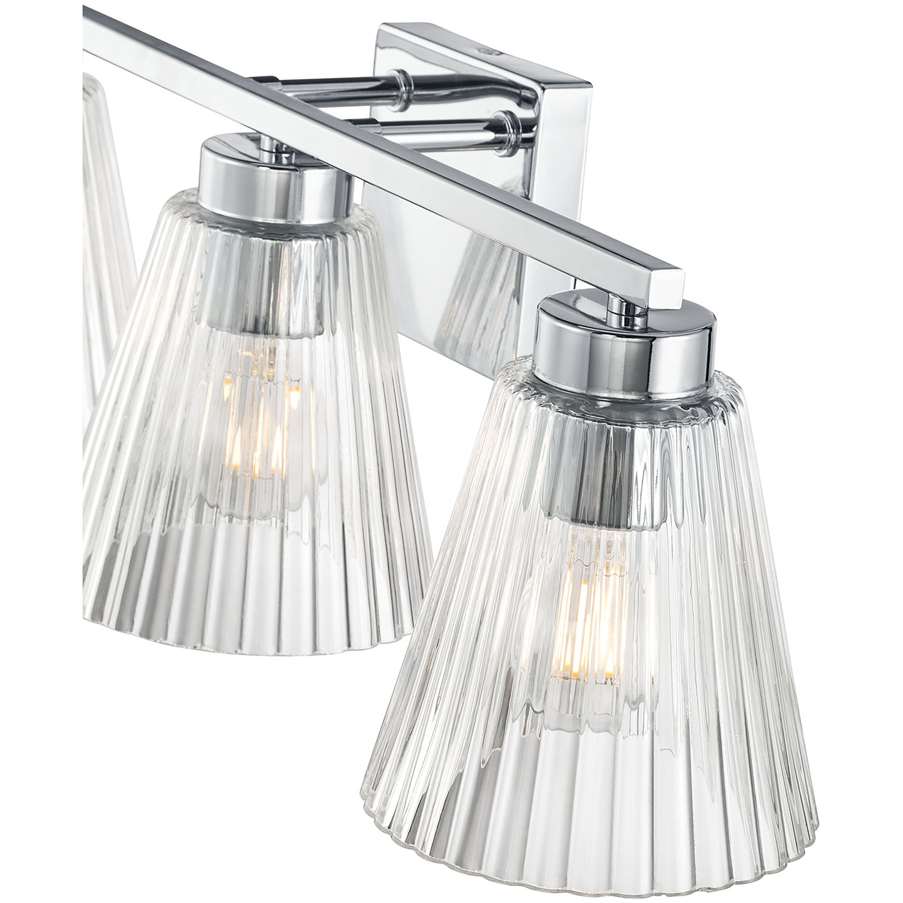 Riville 3 Light 22.75 inch Chrome Bathroom Vanity Light Wall Light
