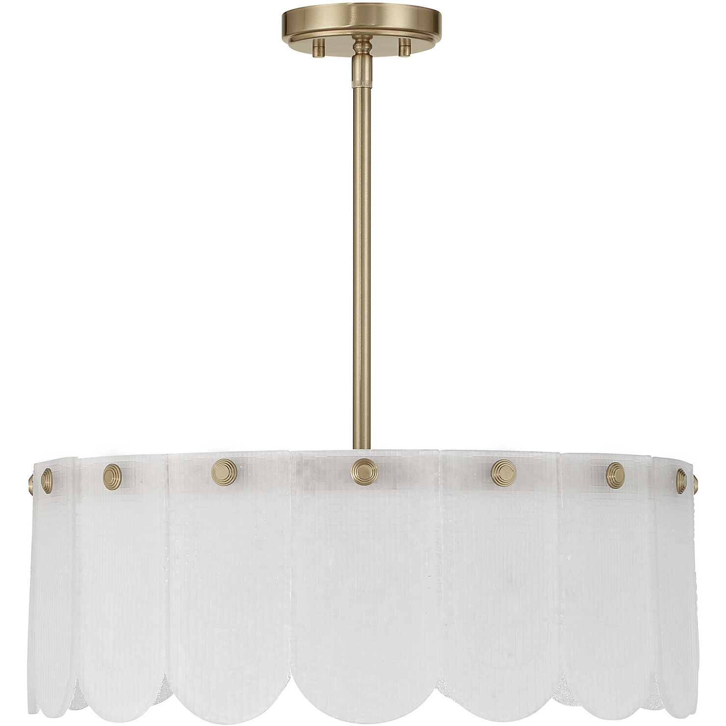 Ashton 4 Light 20 inch Noble Brass Covertible SemiFlush Ceiling Light, Essentials