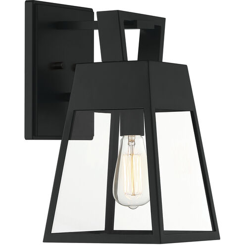 Cooper 1 Light 15 inch Matte Black Outdoor Wall Lantern