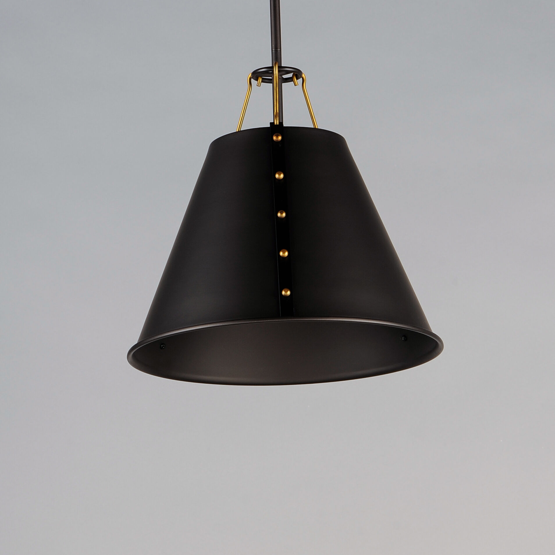 Trestle 1 Light 14 inch Oil Rubbed Bronze/Antique Brass Single Pendant Ceiling Light