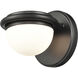 Nelly LED 6 inch Matte Black Vanity Light Wall Light