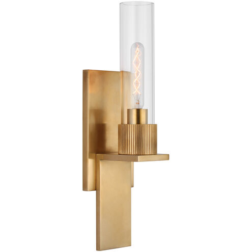 Visual Comfort Signature Collection Ray Booth Beza LED 3.75 inch Antique Brass Bath Sconce Wall Light, Small RB2002AB-CG - Open Box