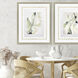 Petal Parade Green and Beige and Black and Yellow Framed Art