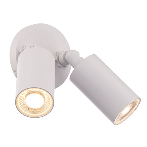Cylinder LED 5.06 inch White Outdoor Wall Light
