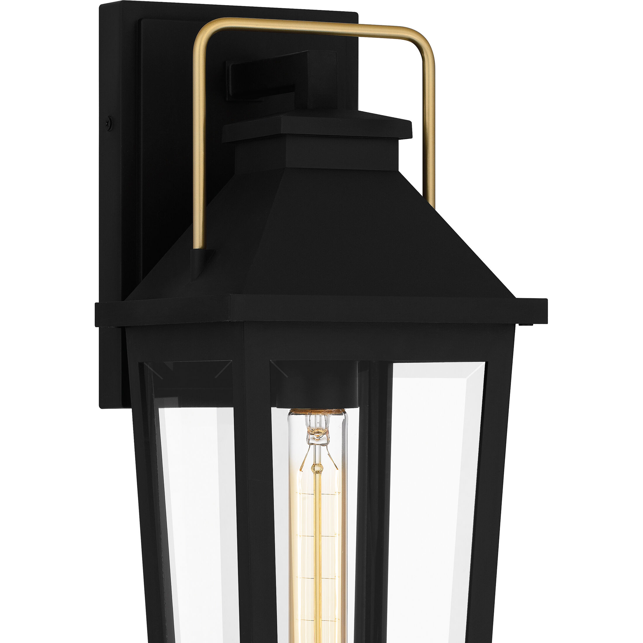 Buckley 1 Light 17 inch Matte Black Outdoor Wall Lantern