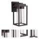 Malvern LED 12 inch Dark Bronze Outdoor Wall Lamp, Small 