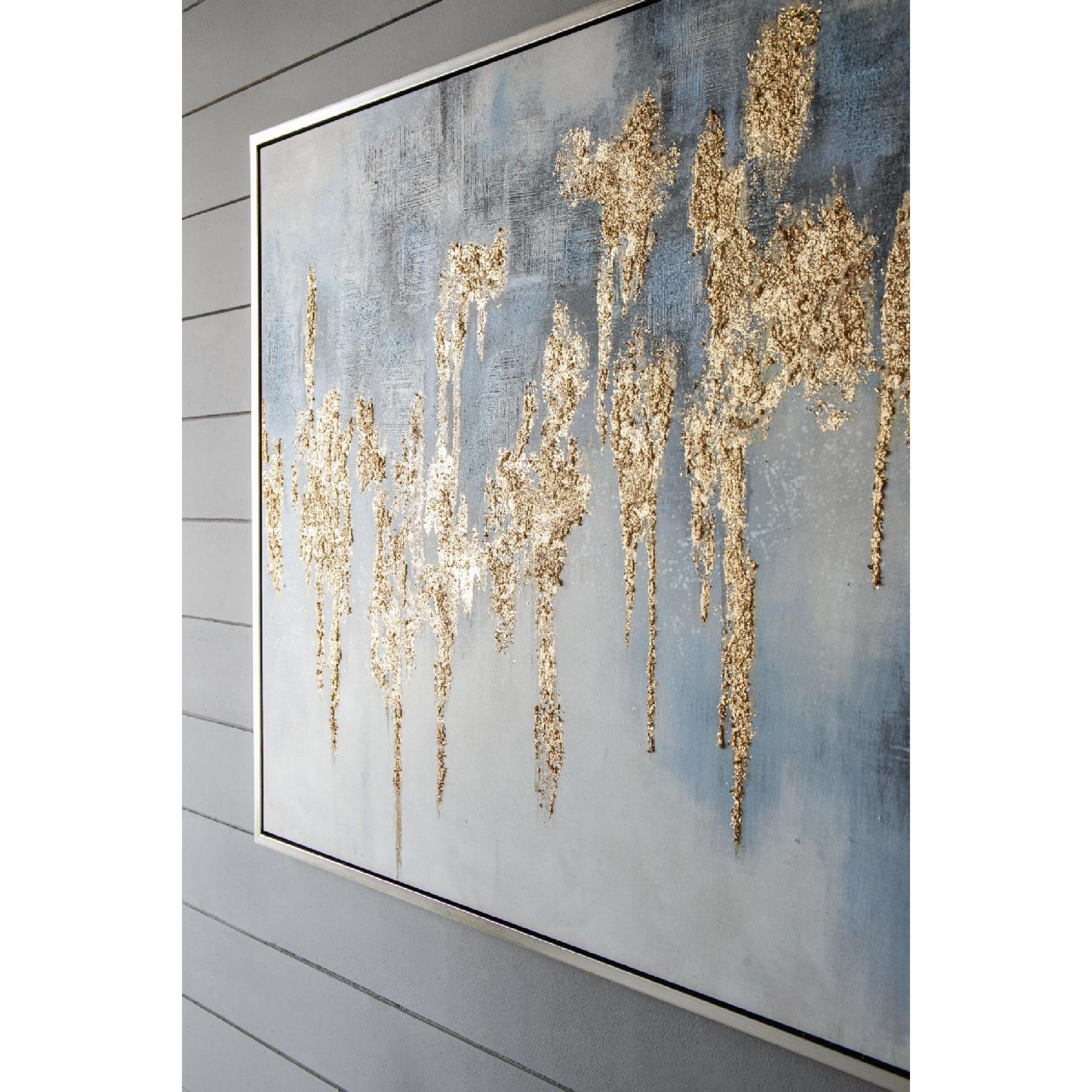 Anita Gray/Gold/Blue Wall Art
