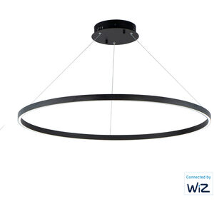 Groove LED 39.5 inch Black Single Pendant Ceiling Light