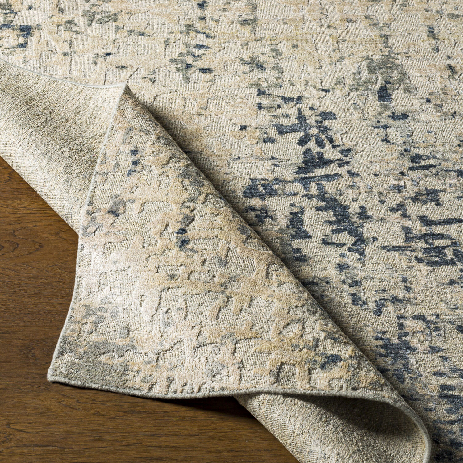 Resham 72 X 48 inch Light Sage Rug in 4 X 6, Rectangle