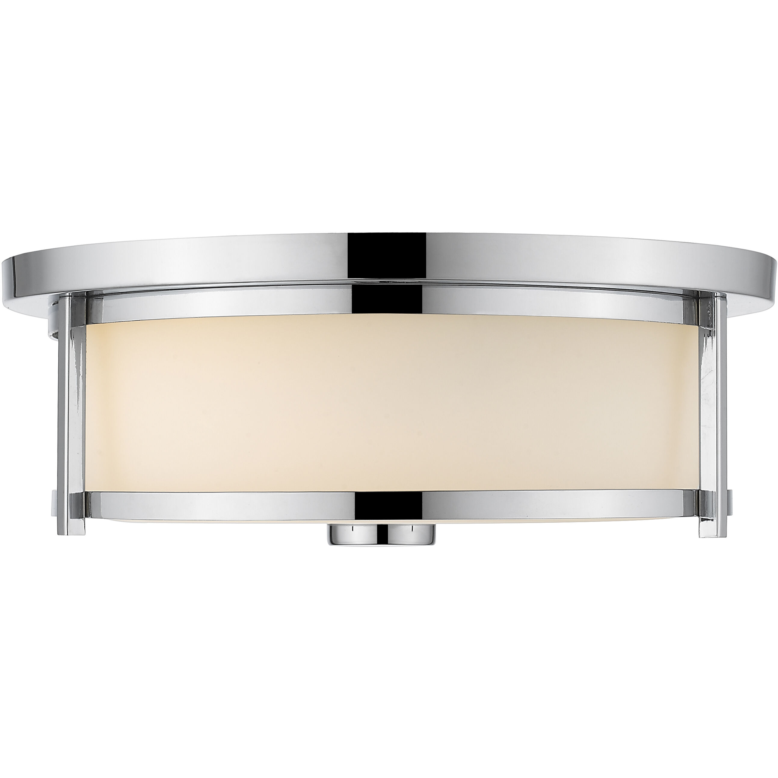 Savannah 2 Light 13.75 inch Chrome Flush Mount Ceiling Light