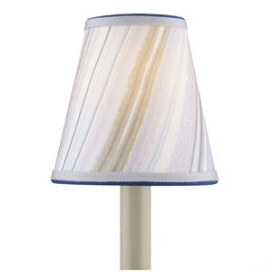 Marble Paper Lilac and Blue Agate Tapered Chandelier Shade